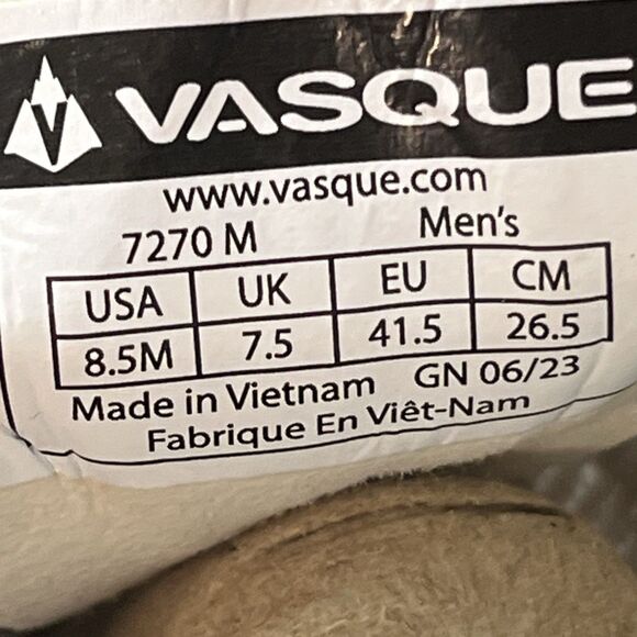 Vasque Men’s Re:Connect Here Taupe Mid Trail Hiking Running Shoes size 8.5 NWOB - Picture 8 of 9